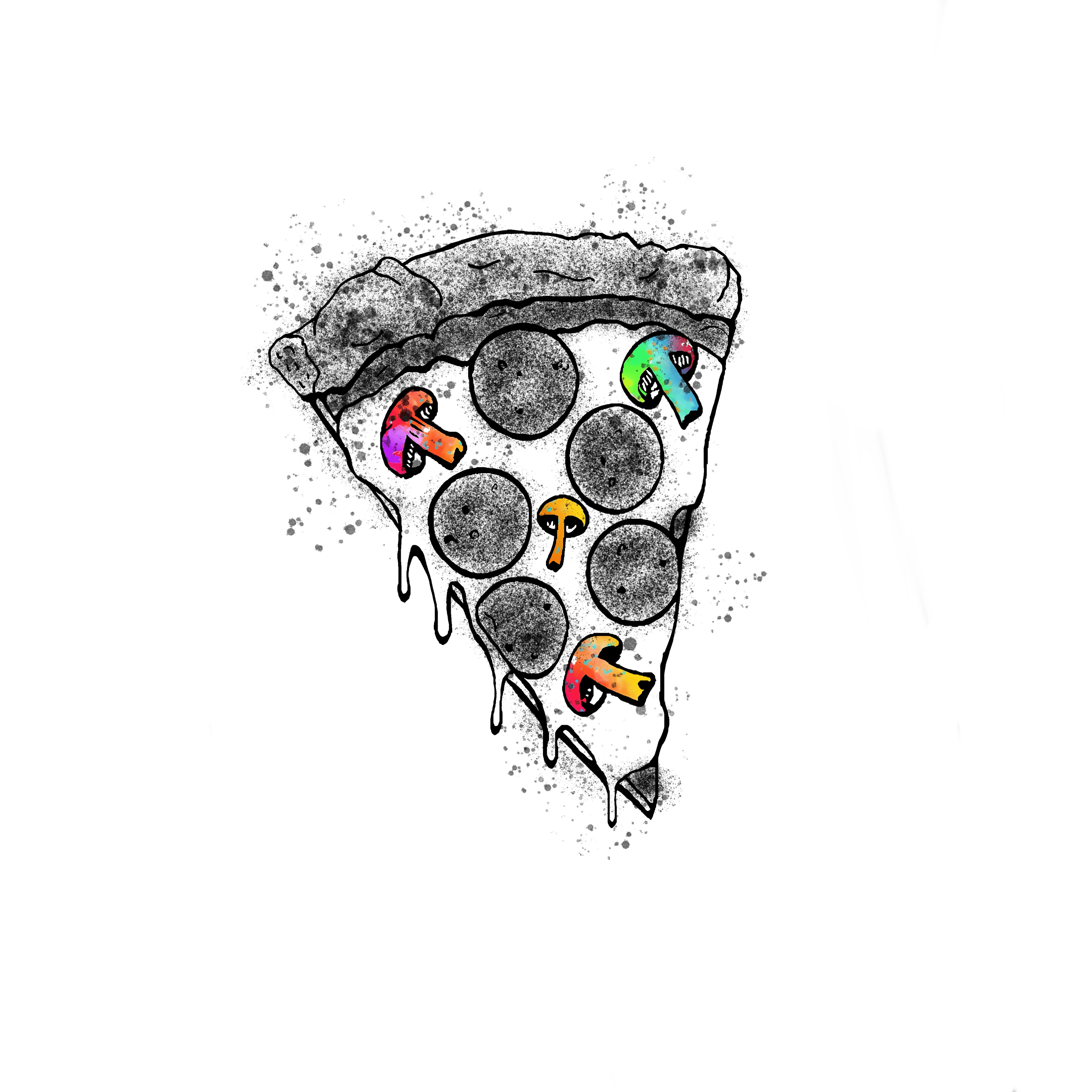 Pizza in folder